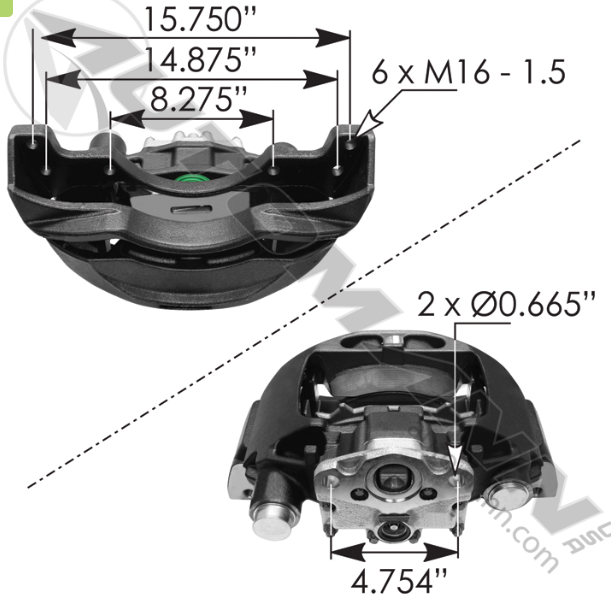 PAN22-1 Air Disc Caliper LH 158.40225015