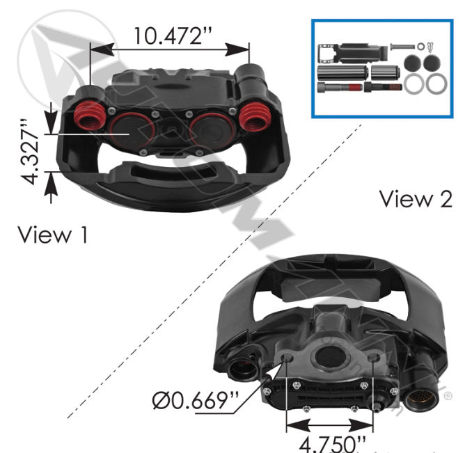 Rationalized ADB22X Air Disc Caliper RH 158.K098272