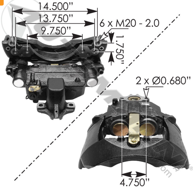 ELSA 225 Air Disc Caliper Radial Type RH 158.LRG727