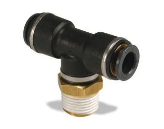 Male Branch Tee 1/4 Tube X 3/8 NPT 177.12C724C