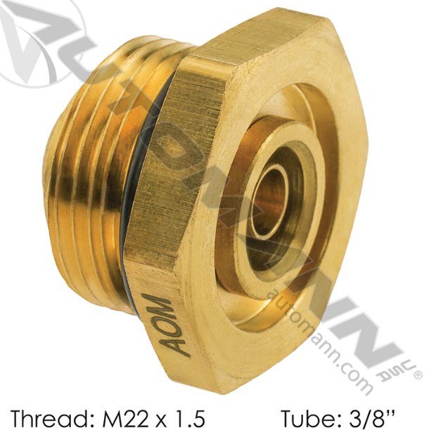 Metric Fitting M22X1.5 To 3/8 Tube 177.13B686M22