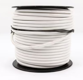 White 12 Gauge Wire 100' 178.2112WT