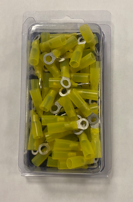 Heat Shrink Ring Terminal #10 12 To 10 Gauge 50 Pack 178.5116HS-50