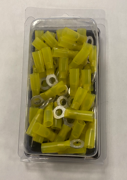 Heat Shrink Ring Terminal 1/4" 12 To 10 Gauge 50 Pack 178.5117HS-50