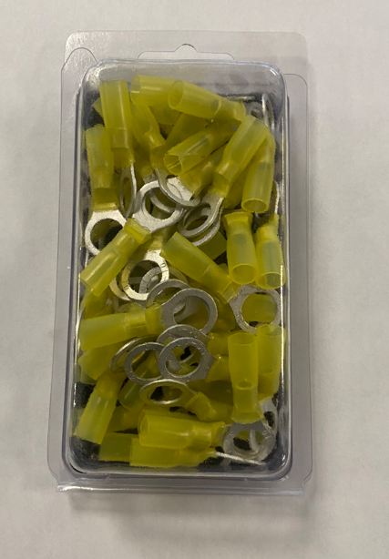 Heat Shrink Ring Terminal 3/8" 12 To 10 Gauge 50 Pack 178.5119HS-50