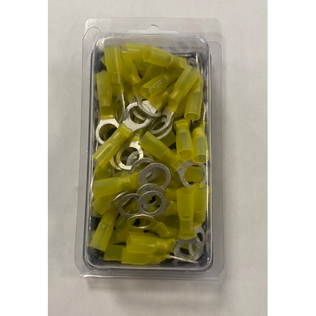 Heat Shrink Ring Terminal 3/8" 12 To 10 Gauge 50 Pack 178.5119HS-50
