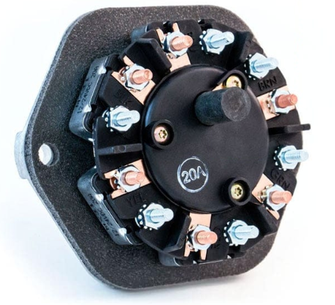7 Way Socket Split Pin With 20 Amp Breakers 179.1020