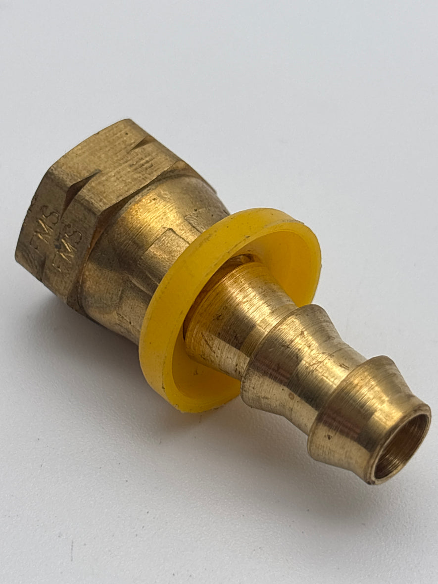Female SAE Swivel Push Lock Fitting 3/8 Barb X 3/8 SAE 728-66 177.86266