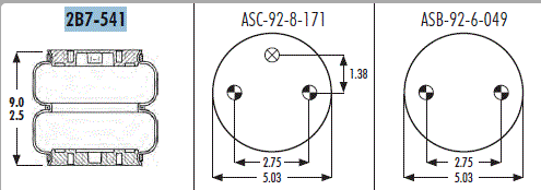 Goodyear 2B7-541 Air Bag