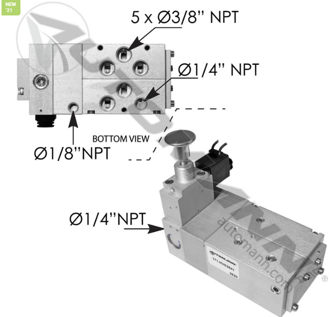 EQ Valve Kit Hendrickson Aux 171.HVS3841