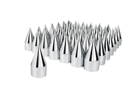 1-1/2 Chrome Plastic Pointed Lug Cover Push On 60 Count 562.A4019CP-BX