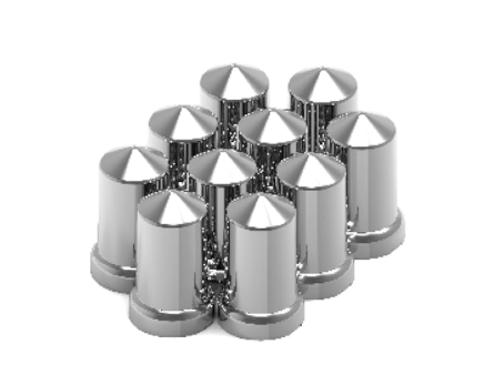 33MM Chrome Plastic Push On Lug Cover 10 Pack 562.A4042CP-BX10