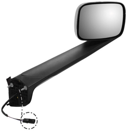 Freightliner RH Chrome Hood Mount Mirror 563.46092C