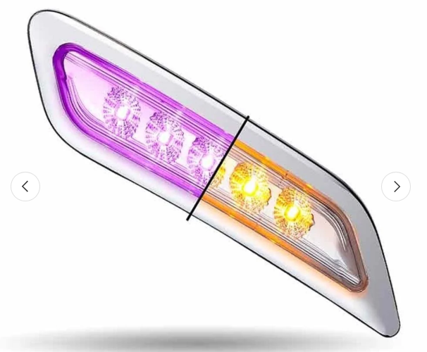 Peterbilt Amber/Purple LED Door Lamp RH 564.75082AP