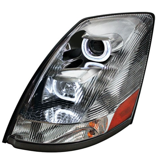 Volvo VN VNL Chrome Projector Headlamp LH 564.96016C