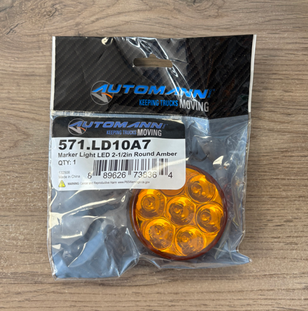 Amber LED 2.5" Marker Lamp 7 Diode 571.LD10A7