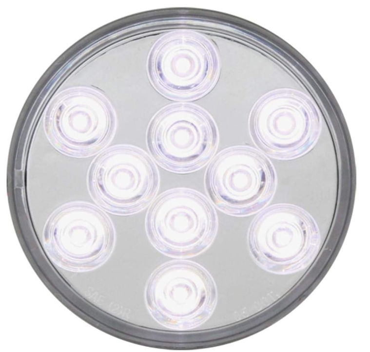Clear 4" LED Back-Up Lamp 10 Diodes 571.LD40W10-1