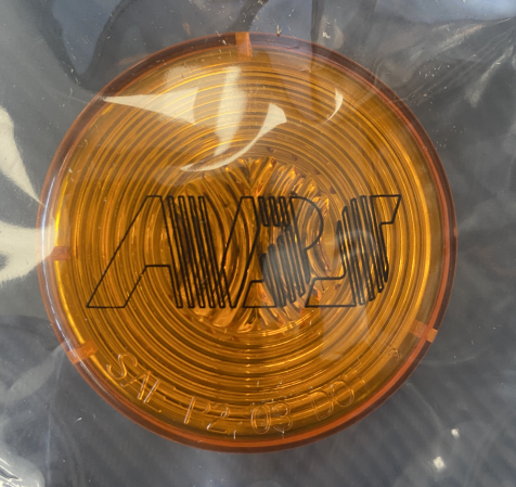 2" Round Amber ABS Marker Light 571.LG30ABS