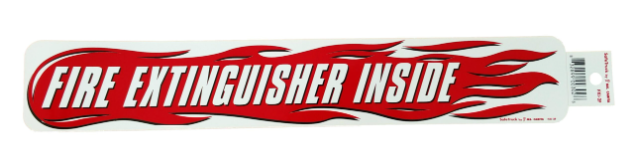 2" X 12" Fire Extinguisher Inside Decal 571.D123