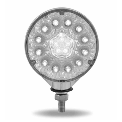 Double Face LED Clear Lens Round Pedestal Light 571.LD231CAR34