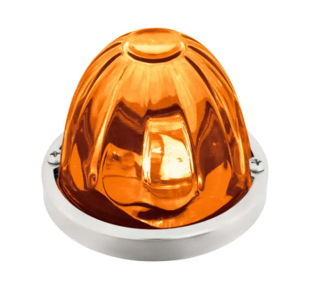 Watermelon LED Light Clear Glass Lens Amber 571.LD323A2