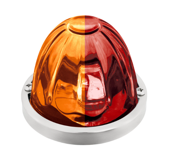 Watermelon LED Light Clear Glass Lens Red/Amber 571.LD323RA4