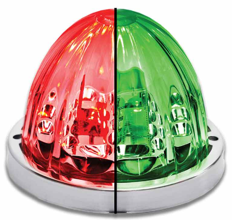 Watermelon LED Light Clear Glass Lens Red/Green 571.LD323RG4