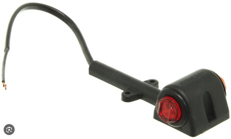 Amber/Red LED Fender Mount Light RH 571.LD33AR-RH-K