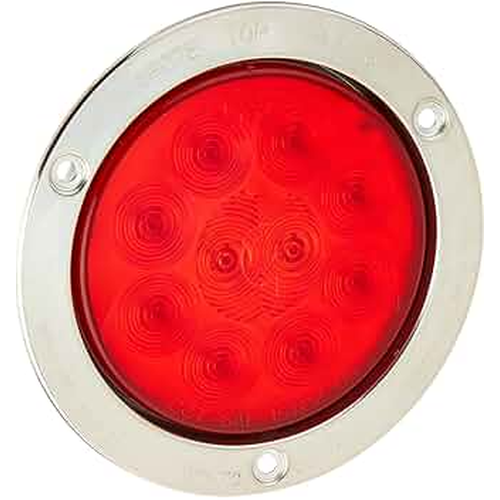 Red Led Tail Light Stainless Steel Flange 571.LD405R10SS