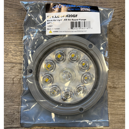 White LED Back Up Light With Flange 571.LD44W20GF