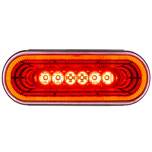 Red LED Oval Multi-Halo Light 571.LD61R13