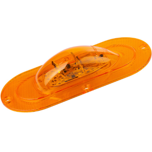 Amber LED Oval Midship Turn Signal PL-3 Connector 571.LD662A9-1