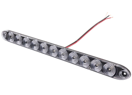 Red LED Clear Lens Slim Line Marker Light Bar 15" 571.LD85CR11