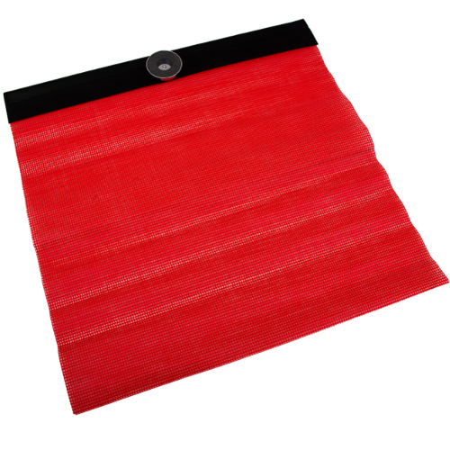 18" X 18" Red Safety Flag With Magnet Mount 571.SF1807MM