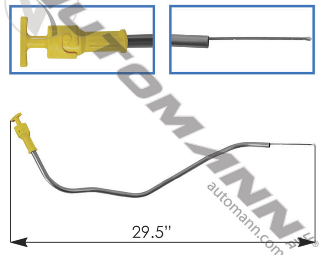 Cummins ISX 12.0L Engine Oil Dipstick 29.50" 572.90672