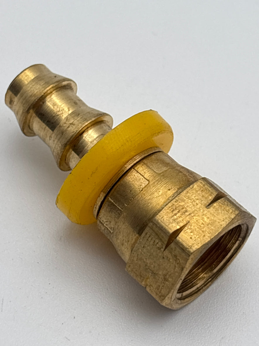 Female SAE Swivel Push Lock Fitting 3/8 Barb X 3/8 SAE 728-66 177.86266