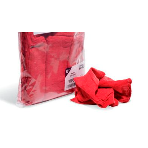 50 Count Bag Of 14 X 14 Red Rags 580.NRST50AM