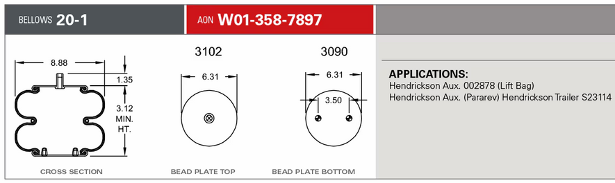7897 Air Bag 566.ER7897 HDV7897
