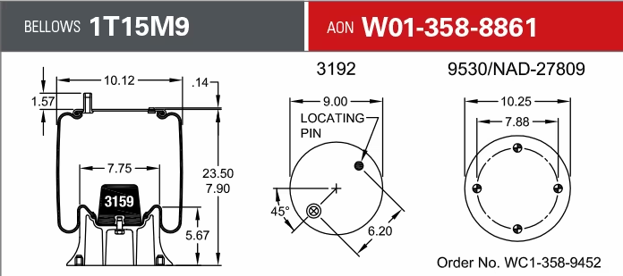 8861 Air Bag AB1DK23L-P762