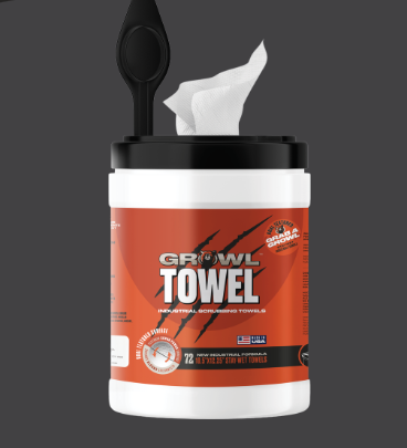 Growl Towel 72 Count Scrubbing Towels Canister GR-050010