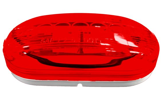 Red Double Bulb Oval Lamp ML2043R