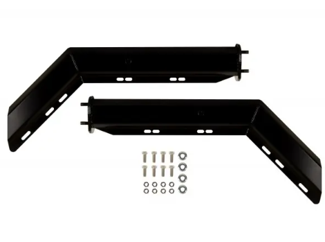 Mud Flap Brackets Spring Loaded Angled 2.5" Spacing CM245B