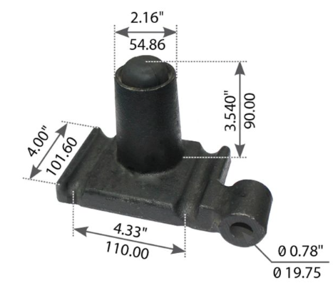 Freightliner LH U-Bolt Top Plate MFL46213