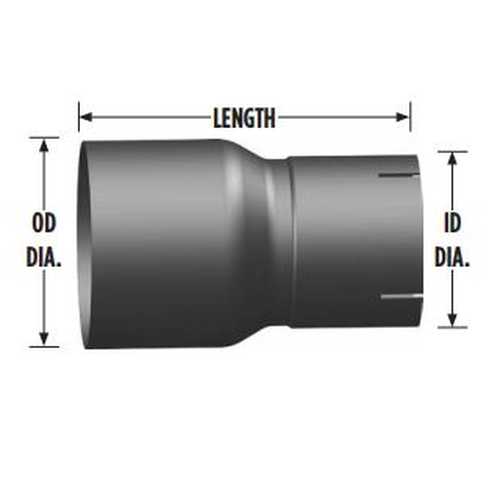 3 OD To 2.5 ID Exhaust Reducer R3O-25IA 562.U81325A