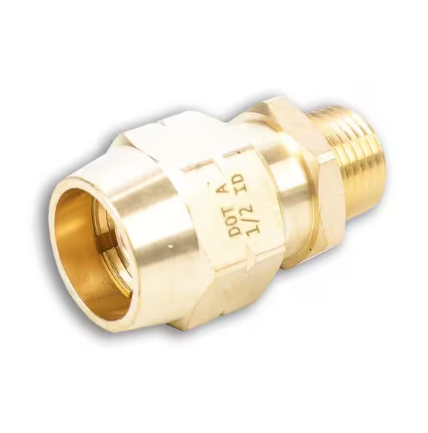 Male Hose Connector 1/2 Hose ID X 1/2 NPT 107-8 RB68-8-8