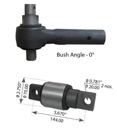 2 Piece Offset Torque Rod End TMRU640