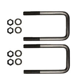 3/4 X 4 X 7" Square Bend U-Bolt Kit UKSQ374G8
