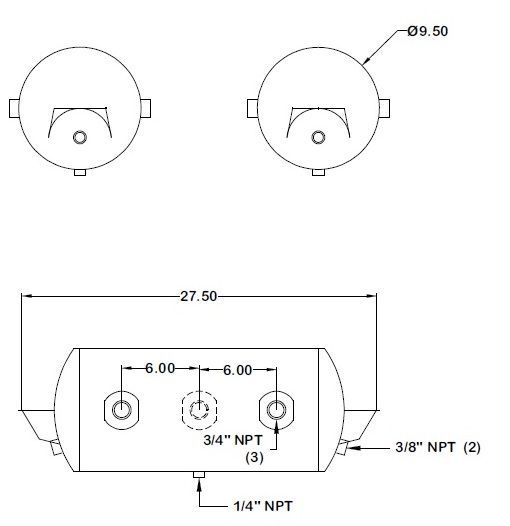 Air Tank 9.5 X 22.5 HT95161 172.2012