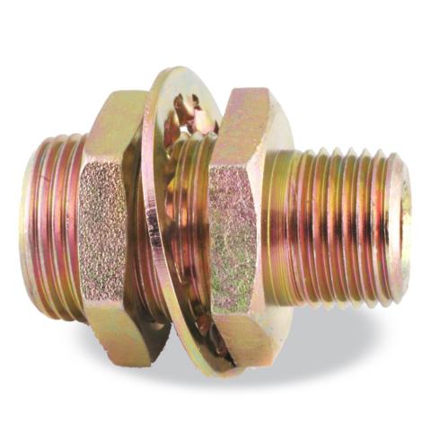 1/2 Male X 3/8 Female Bulkhead Frame Fitting 1-29/32 Long 177.9196BHCD61