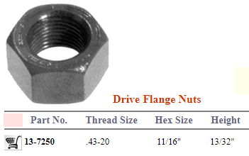 Wheel Nut E-5961 13-7250